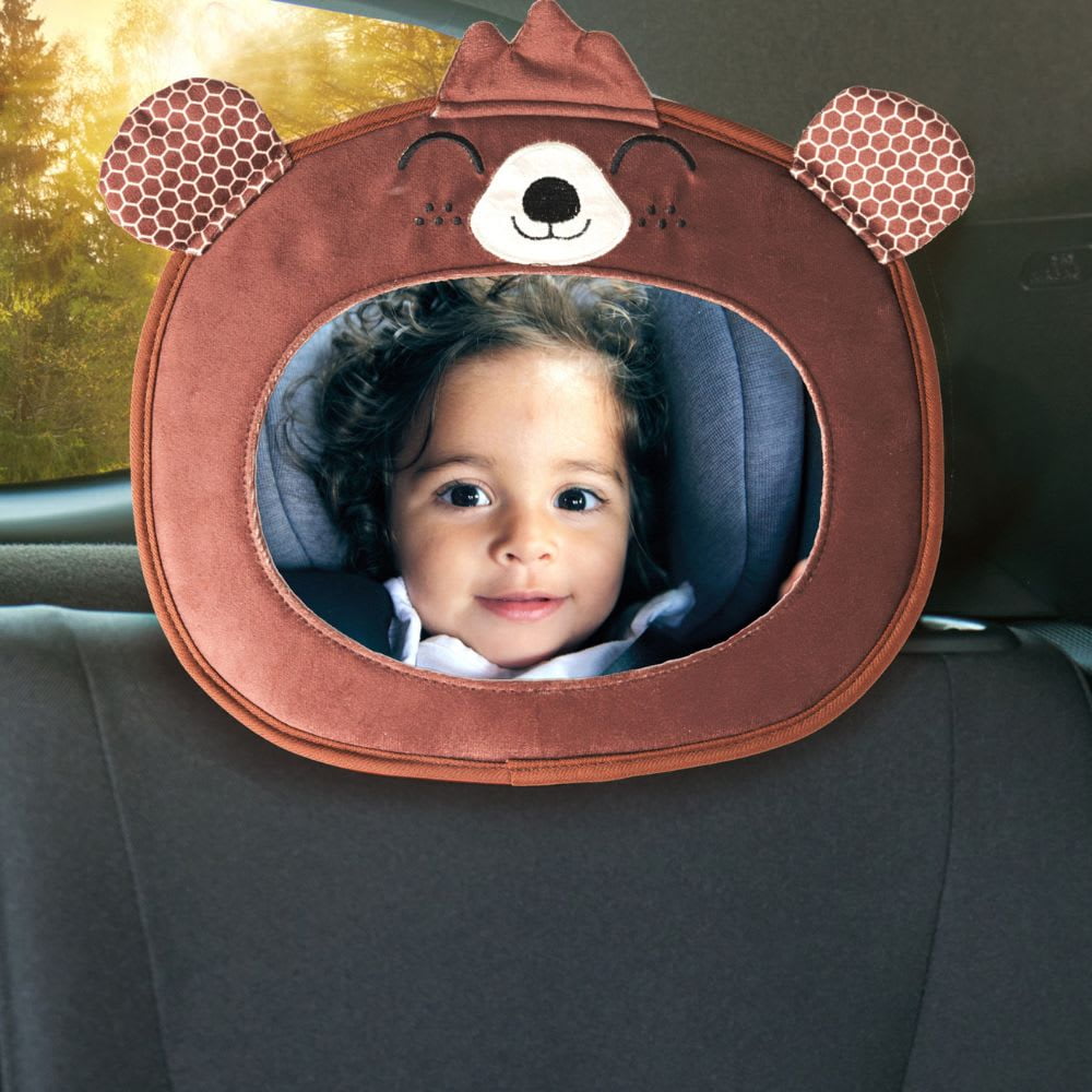 Diono Easy View Character Baby Car Safety Mirror for Rear Facing, Bear
