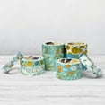 thumbnail image 6 of Wrapables Decorative Gold Foil Washi Tape Box Set for Arts & Crafts, Scrapbooking, Stationery, Diary (10 Rolls), Blue Green Bloom, 6 of 7