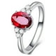 thumbnail image 1 of Minnieouse Anillo de apertura para mujer, anillos de decoración de circón geométrico de Metal de cobre, decoraciones de mano ajustables, joyería para Ropa, zapatos y accesorios Miscelánea Rojo Minnieouse  AP016466-01, 1 of 6