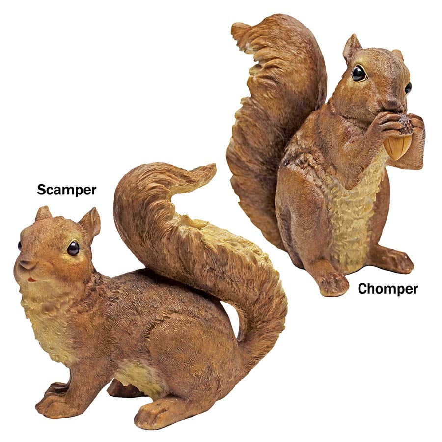 Simone the Squirrel Statue Indoor / Outdoor Sculpture Design Toscano Simone the Squirrel Statue Indoor / Outdoor Sculpture Design Toscano