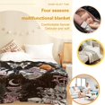 thumbnail image 4 of Goth Skull Blanket Halloween Skull Butterflies Blanket Gifts for Girls Boys Women Lightweight Gothic Skull Mushroom Print Flannel Throw Blanket for Kids 60"x50", 4 of 6