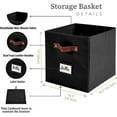 thumbnail image 3 of Storage Basket xx Baskets Storage Organization Bins with Labels (Kallax/ ), 3 of 9