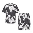 thumbnail image 1 of Fotbe Black And White Sheeps Pijama Estampada de 2 Piezas para Niños – Ropa de Dormir de Manga Corta Cómoda para Niños y Niñas, Camiseta y Shorts de Algodón-Large, 1 of 6
