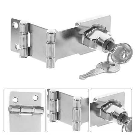 LEORX Zinc Alloy Cabinet Door Lock Silver For Shoe Cabinets Home 1 Set