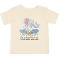 thumbnail image 3 of Inktastic My Grandma Loves Me to the Moon and Back Elephant Family Boys or Girls Baby T-Shirt, 3 of 5