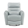 thumbnail image 3 of Lexicon Thomas Fauteuil Inclinable Pivotant à Bascule en Cuir, Aqua, 3 of 14