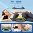 thumbnail image 3 of Triple Fusion Back Massager, Rechargeable Lumbar Support Pillow, Waist Decompression Massager with Heat Vibration, 3 of 8