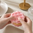 thumbnail image 3 of Simulated Sandwich Waffle Squishy Fidget Squeeze Toy, Daily Pressure Relieving Sensory Toy, Compact Handheld Play Toy for Kids Adults, Desktop Display and Party Favor Supply(1PCS), 3 of 4