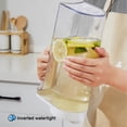 thumbnail image 4 of RKSTN pitcher with lid Cold Kettle With Lid, Ecologically Friendly Carafes Mix Drinks Water Jug For Hot/Cold Lemonade Juice Beverage Jar Ice Tea Kettle, White, 4 of 8