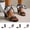 White, variant on Women's Open Toe Ankle Strap Mid Block Heels Chunky Heel Sandals with Buckle Daily Work Party Dress Pumps Shoes White 7.5(40)