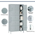thumbnail image 4 of AUHUP Metal Locker for Employees with lock, Industrial Steel Storage Locker for School Gym Home Office Staff, Gray-15 Doors Metal Storage Cabinet, 4 of 10