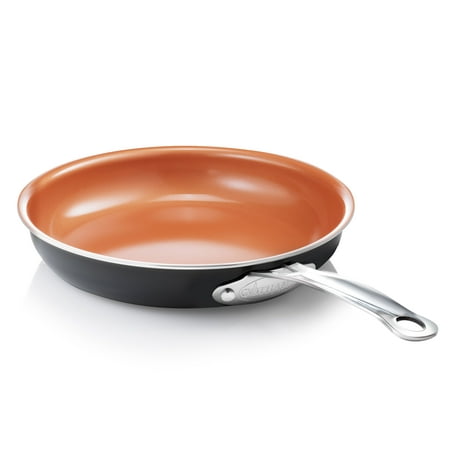 Gotham Steel 11 Inch Non Stick Frying Pan Nonstick Pan with Ceramic Copper Coating for Long Lasting Nonstick Frying Pan Skillet for Cooking with Stay Cool Handle, Oven/Dishwasher Safe, Non Toxic