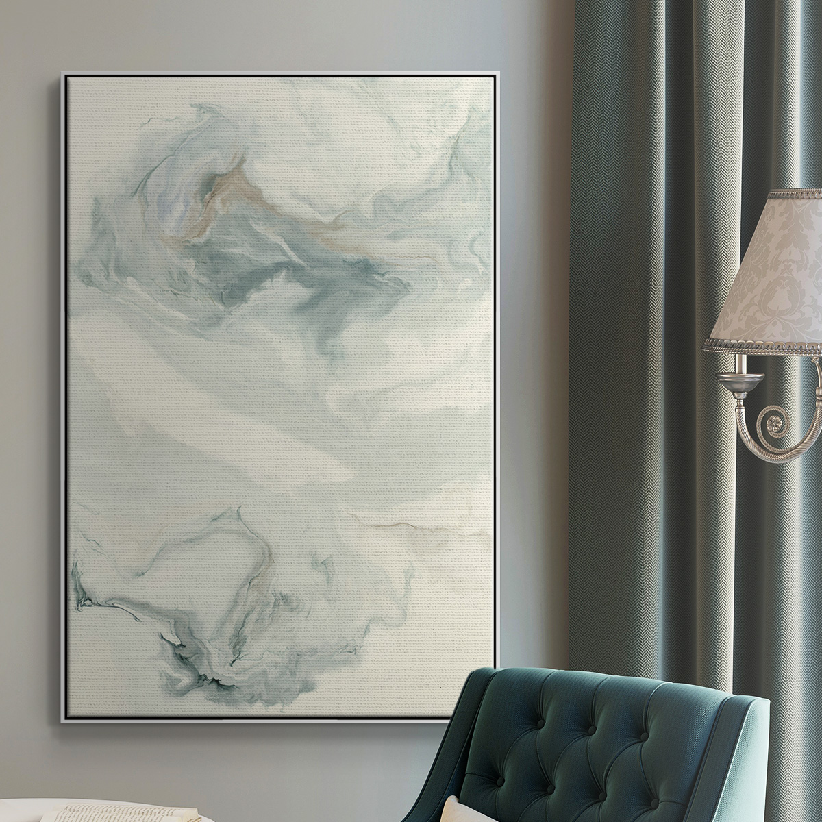 Untitled Framed Premium Gallery Wrapped Canvas - Ready to Hang - 27 x 41 - White Floating Frame
