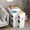 White 40, variant on 3 Tier Wooden Floor Standing Bookcase with Wheels, Slide Out Drawer and Door, Mobile File Cabinet for Office Bedroom Living Room, White