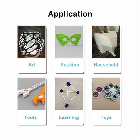 LCD Display DIY Home Level 3D Printer Large Printing Size 210*210*210mm