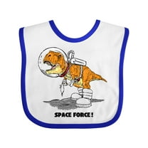 Inktastic Space Force Dinosaur Astronaut Boys or Girls Baby Bib