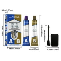 Metal Glue,100g Epoxy Metal Glue Heary Duty Weld, Strongest Metal epoxy All Purpose Repair for Metal Steel Ceramics Tiles Leak Sealing Welding Glue Waterproof