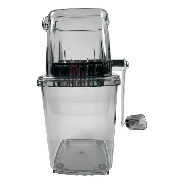 Ice Shaver Ice Crusher Rotary Handle Stainless Steel Blades Multifunctional Maker Snow Cone Shaved Ice Machine Kitchen Bar Essentials Stainless Steel