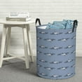 thumbnail image 7 of KLL Cute Whale Waterproof Foldable Laundry Hamper Bucket with Handles for Storage Bin,Kids Room,Home Organizer (Small ), 7 of 7