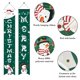 thumbnail image 2 of Pancarta de Feliz Navidad para colgar en la pared, para decoración festiva en interiores y exteriores, para colgar en la cortina de la puerta, para fiestas, decoración navideña (verde), 2 of 4