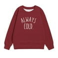 thumbnail image 6 of Cethrio Toddler Girls Sweatshirts, Crew Neck Print Casual Long Sleeve Pullover Tops Red Size 2-3 T, 6 of 6