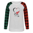 thumbnail image 4 of Nouveaux Hauts pour Femmes 2023 Mode Col Rond T-Shirt à Manches Longues Automne Imprimé Blouse Ample Hauts Grande Taille Chemise à Manches Longues pour Femmes, 4 of 5