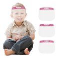 thumbnail image 6 of Wancir 3PC KIDS Face Shield Direct Splash Protection Eyes and Face Clear Cover With Front Sponge and Elastic Band Full Face Windproof Dustproof 9.8 in x 6.7 in, 6 of 6