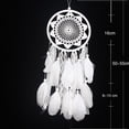 thumbnail image 1 of Atrapasueños blanco perlas de madera colgante de encaje de plumas carillón de viento MS6060 Sywqhk Libre de BPA, 1 of 2