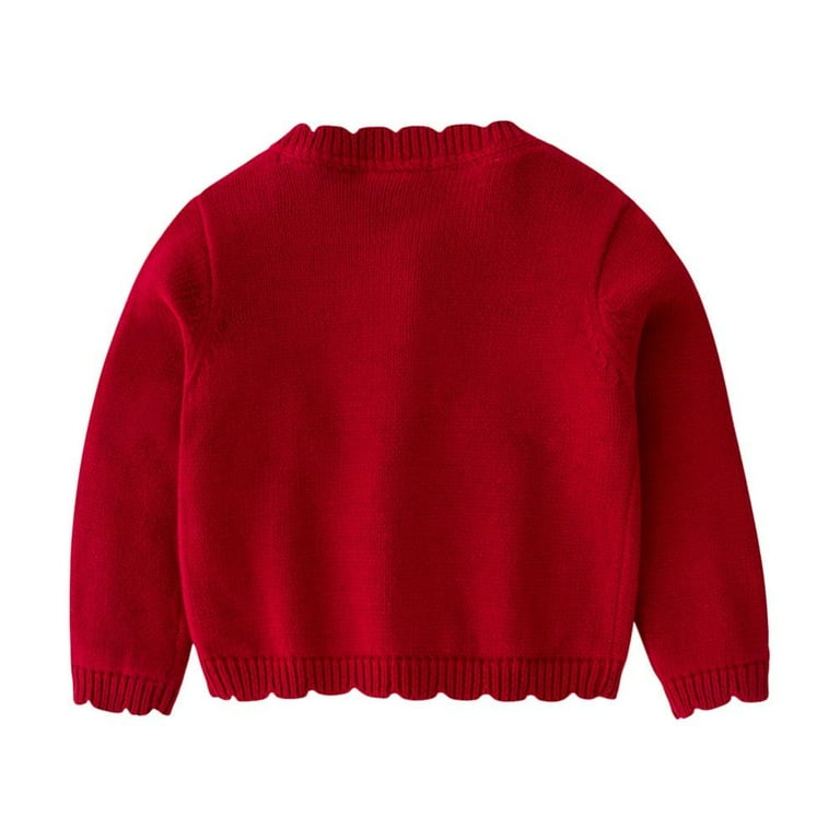 Baby girl red cardigan sweater sale