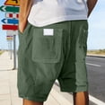 thumbnail image 6 of JTieacloth Men's Corduroy Casual Shorts Classic Stretch Short for Summer Beach Vacation(Green), 6 of 7