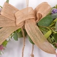 thumbnail image 7 of Wooowa Jute Rope Bow & Bell Hanging Ornament Artificial Wall Decor for Doorway and Fireplace Mantel, 7 of 7