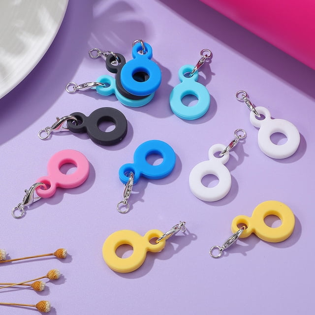 unbranded 12Ud Adornos De Silicona Para Pajillas Con Adorable Y Facilidad Para Retirar
