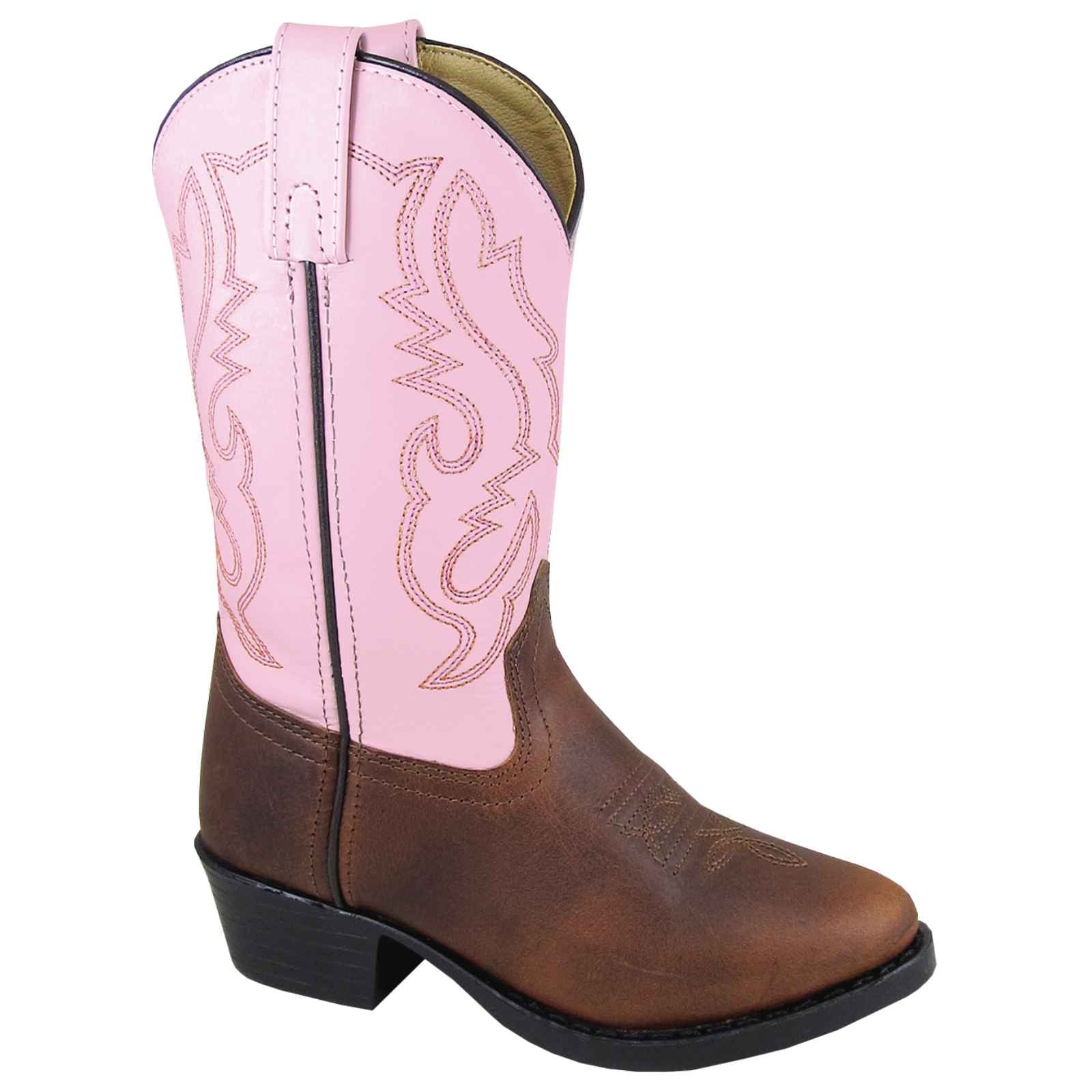 Smoky Children's Kid's Pink Western Cowboy Boot 