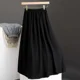 thumbnail image 5 of Falda de gasa gris de cintura alta en forma de A, vestido largo informal elegante para mujer, recién llegado, verano 2024, diseño plisado de moda, 5 of 5