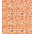 thumbnail image 3 of Ambesonne Orange Duvet Cover Set, Paisley, 2-Calking, Multicolor, 3 of 7