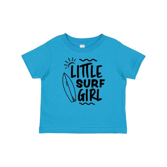 Inktastic Little Surf Girl with Surfboard Girls Baby T-Shirt