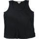 thumbnail image 1 of Camiseta sin mangas de georgette Tahari para mujer, negro, PL, 1 of 2