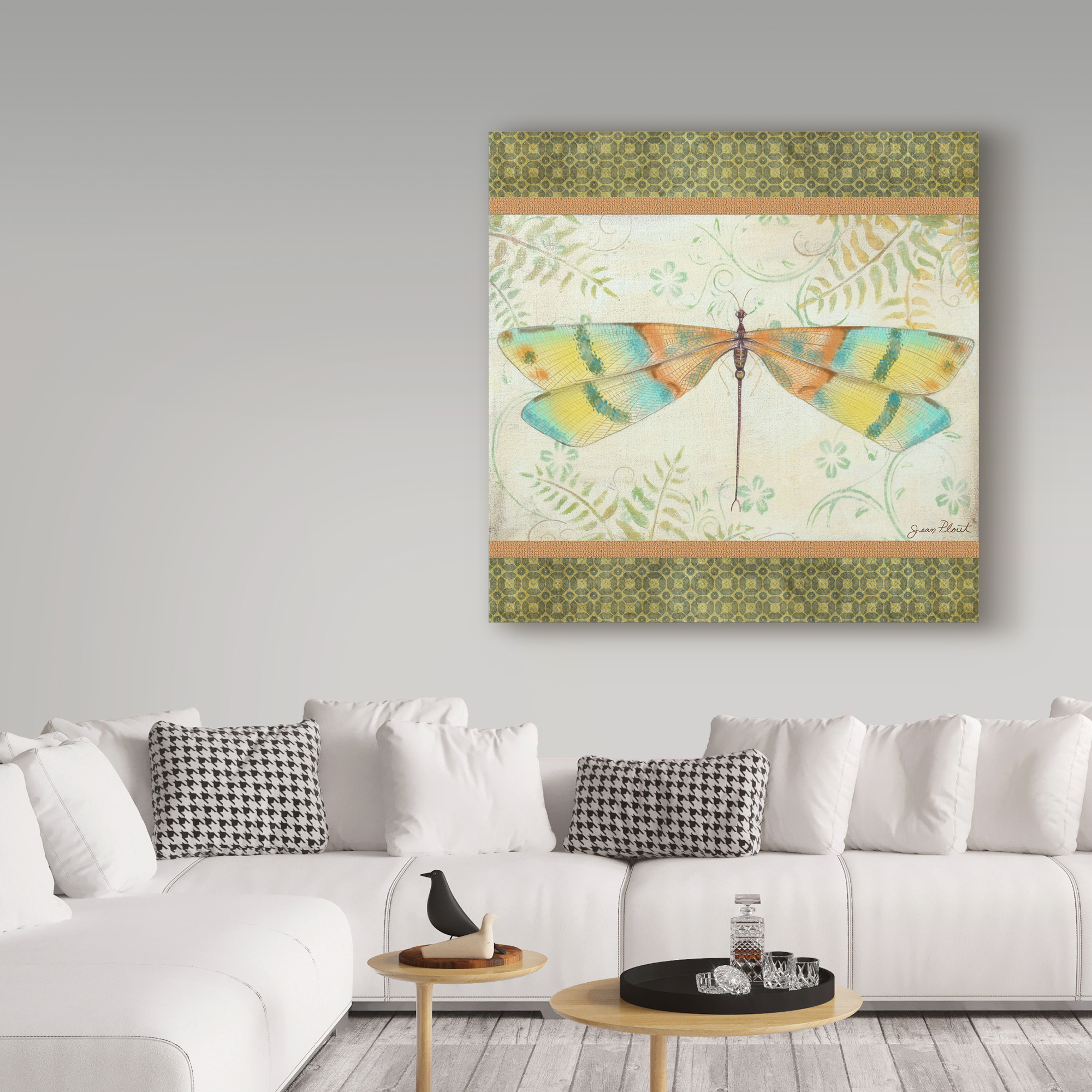 Trademark Fine Art 'Lebellule 1 Dragonfly' Canvas Art by Jean Plout