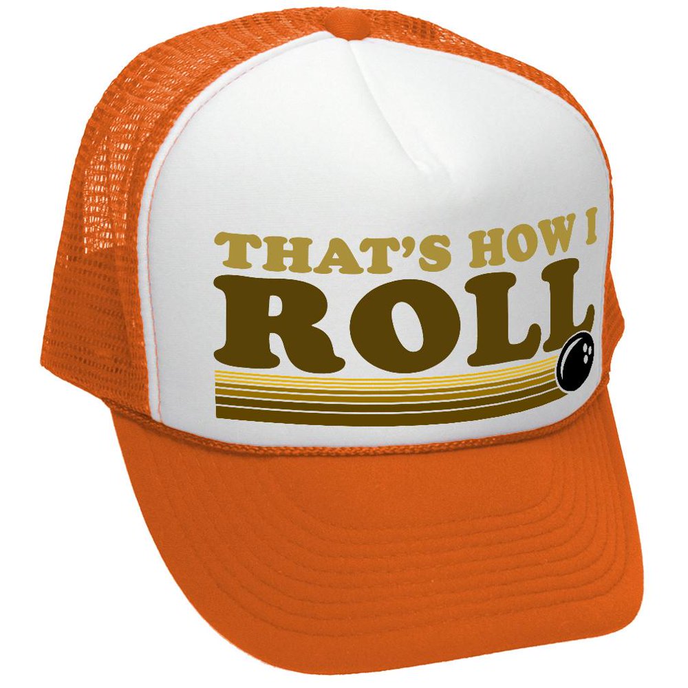 THAT'S HOW I ROLL BOWLING RETRO VINTAGE STYLE Mesh Trucker Hat Cap