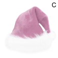 thumbnail image 1 of 1PCS, Chapeau de Père Noël Velours Fête de Noël Rouge Peluche Adulte Robe Fantaisie Unisexe Chaud., Rose, 1 of 3