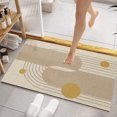 thumbnail image 1 of Fiudx Ofertas flash Artículos en oferta Lujosa alfombra de baño de barro de diatomita de estilo cremoso, absorbente de agua de secado rápido, antideslizante, duradera, para ducha e inodoro, 1 of 7