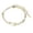 Gold M, variant on Fashion Double Chain Initials Bracelet for Women and in Gold Stainless Steel Jewelry Stacking Chain Bracelet with Alphabet Letters,17 22 cm,Gold M