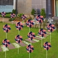 thumbnail image 6 of WXC12 Pinwheels Patriotic Decorations, American Flag On Stick Wind Spinners With Stake For Independence Day, Memorial Day Julys Of 4th Party Supplies, 6 of 6