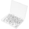 thumbnail image 4 of FRCOLOR 100 Pcs Piques Transparentes pour Tableau Blanc, Piques Transparentes pour Pouce, Tableau de Bord, 4 of 4