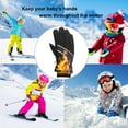 thumbnail image 4 of Coerni Outdoor Gloves Winter for 3 5 Years Snowboarding Boys Windproof Kids Warm Ski Snow Skating Suit Girls Kids Mittens, 4 of 6