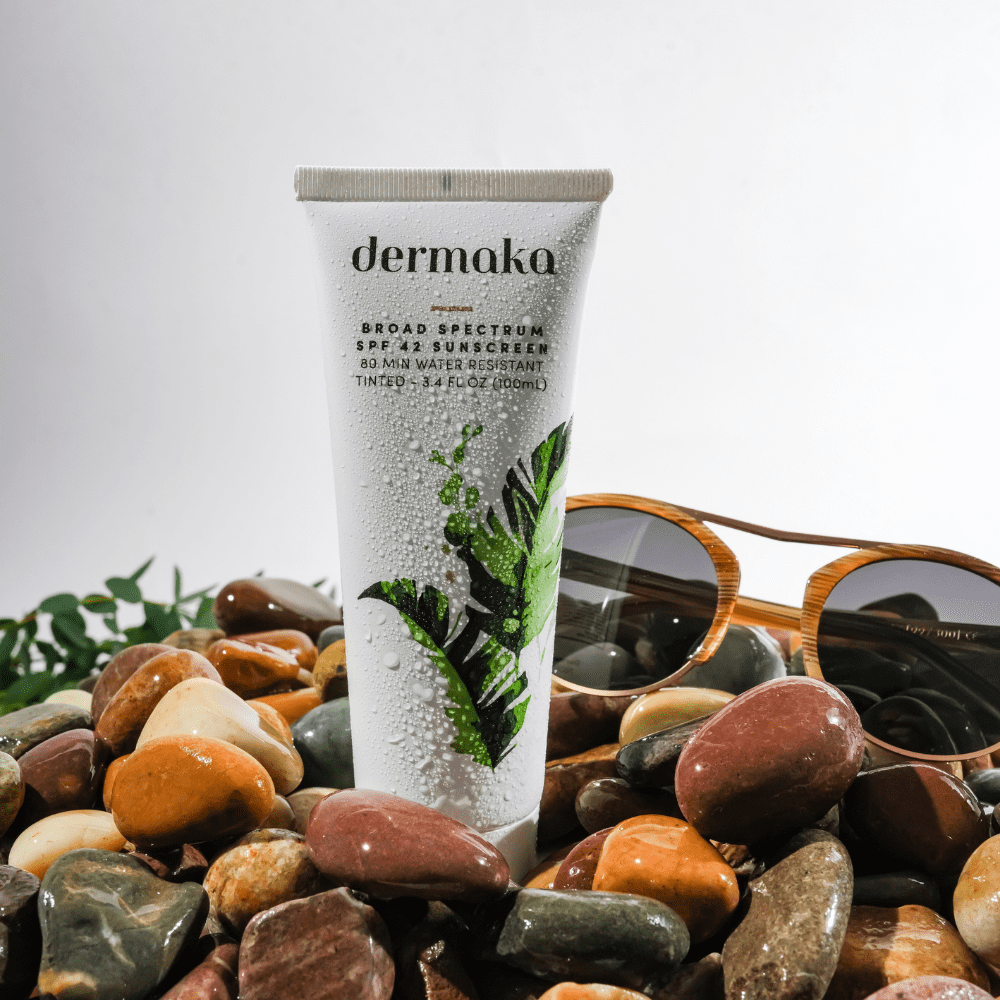 Dermaka Broad-Spectrum Sunblock SPF 42 Hydrating Water-Resistant 3.4 oz