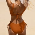 thumbnail image 4 of Xunlbb Swimsuits-Womens Two Piece Women Swimsuit Fashion Split Solid Swimwear Swim Top with Shorts, 4 of 7