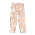 thumbnail image 5 of Sigee Geese and Flower Print Women's Soft Pajama Pants - Breathable and Comfortable Lounge Sleep Bottoms with Elastic Waistband and Pockets-Small, 5 of 9