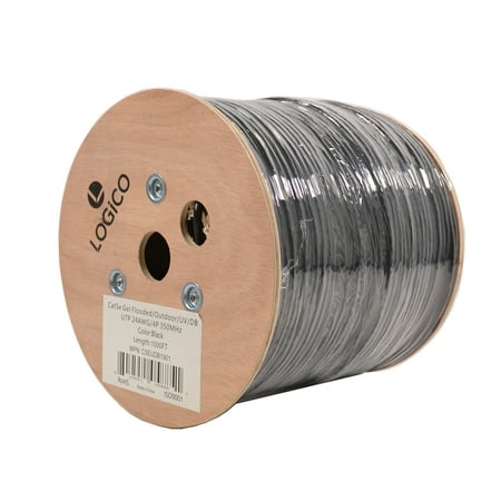 - Cat5e 1000FT UTP Ethernet Cable Outdoor Direct Burial Gel Flood 24AWG BareCopper