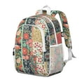 thumbnail image 2 of Pioneer Flower Backpack for School,Cute School Bag,Schoolbag with Adjustable Shoulder Straps & Padded Back,15"x11.42"x5.5", 2 of 6